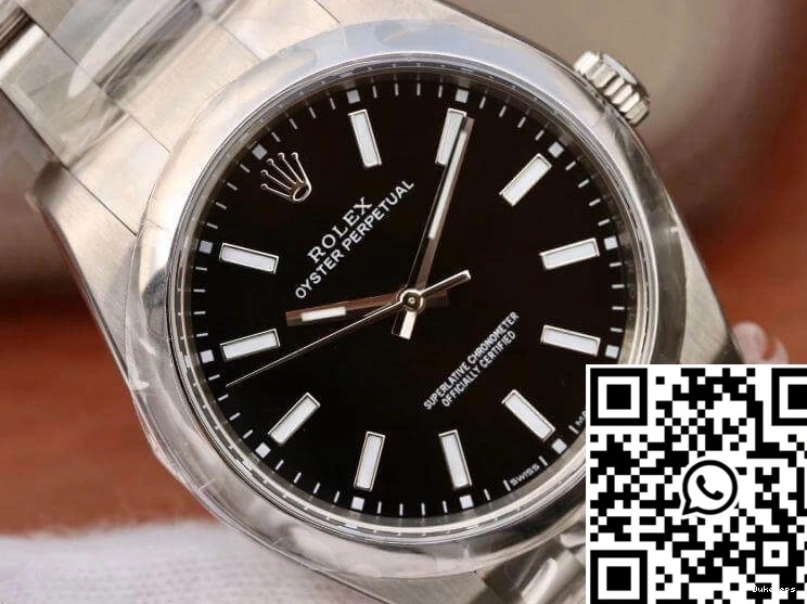 Perpetual Oyster Dial Rolex 39mm AR 114300 Black Factory 0409